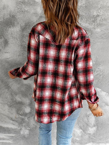 Flannel Top - Red