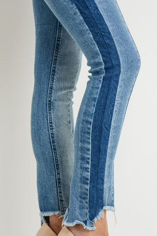 High Waisted Multi Colored Skinny Jeans