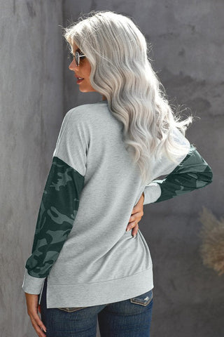 Camo Hoodie - Grey