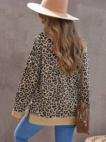 Leopard Print Top - Brown