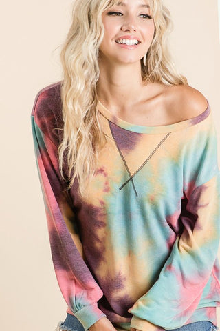 French Terry Tie Dye Sweatshirt