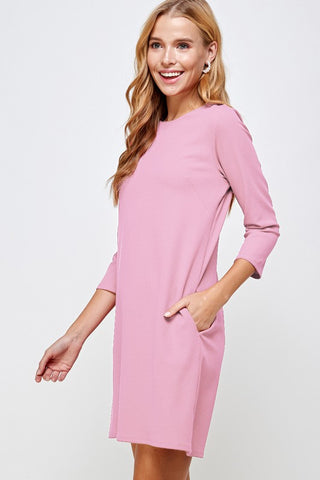 The Perfect Shift Dress - Rose
