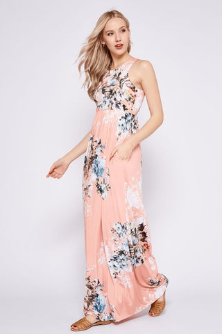 Garden Party Maxi Dress - Pink Bouquets