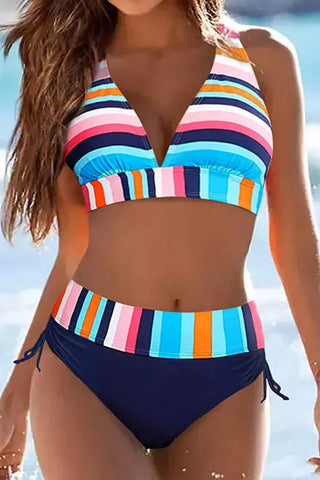 Halter Bikini - Rainbow