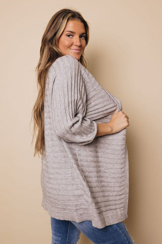 Half Sleeve Cardigan - Gray
