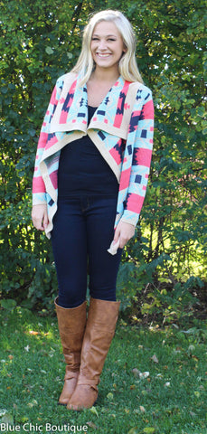 Fire Side Cardigan - Blue Chic Boutique
 - 3