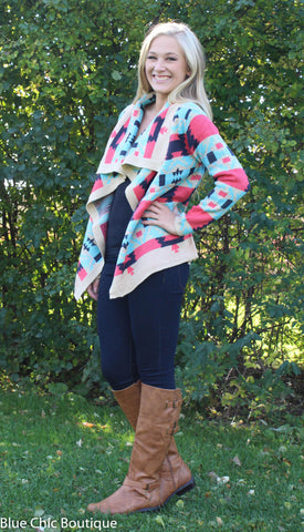 Fire Side Cardigan - Blue Chic Boutique
 - 4