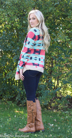 Fire Side Cardigan - Blue Chic Boutique
 - 1