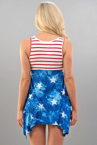 Fireworks Celebration Tank Top - Blue