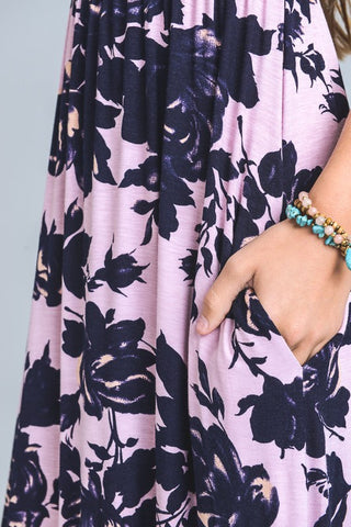 Moonlit Summer Night Maxi Dress - Purple