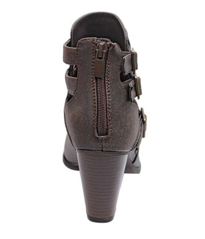 Buckle Ankle Boots - Brown - Blue Chic Boutique
 - 5
