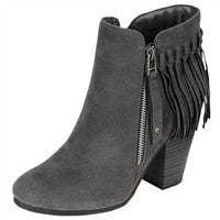 Fringe Booties - Black - Blue Chic Boutique
 - 6