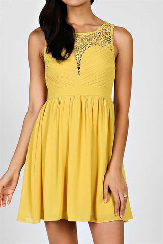 Opulent Dress - Mustard - Blue Chic Boutique
 - 3