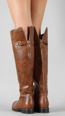 Tall Riding Boots - Tan - Blue Chic Boutique
 - 2