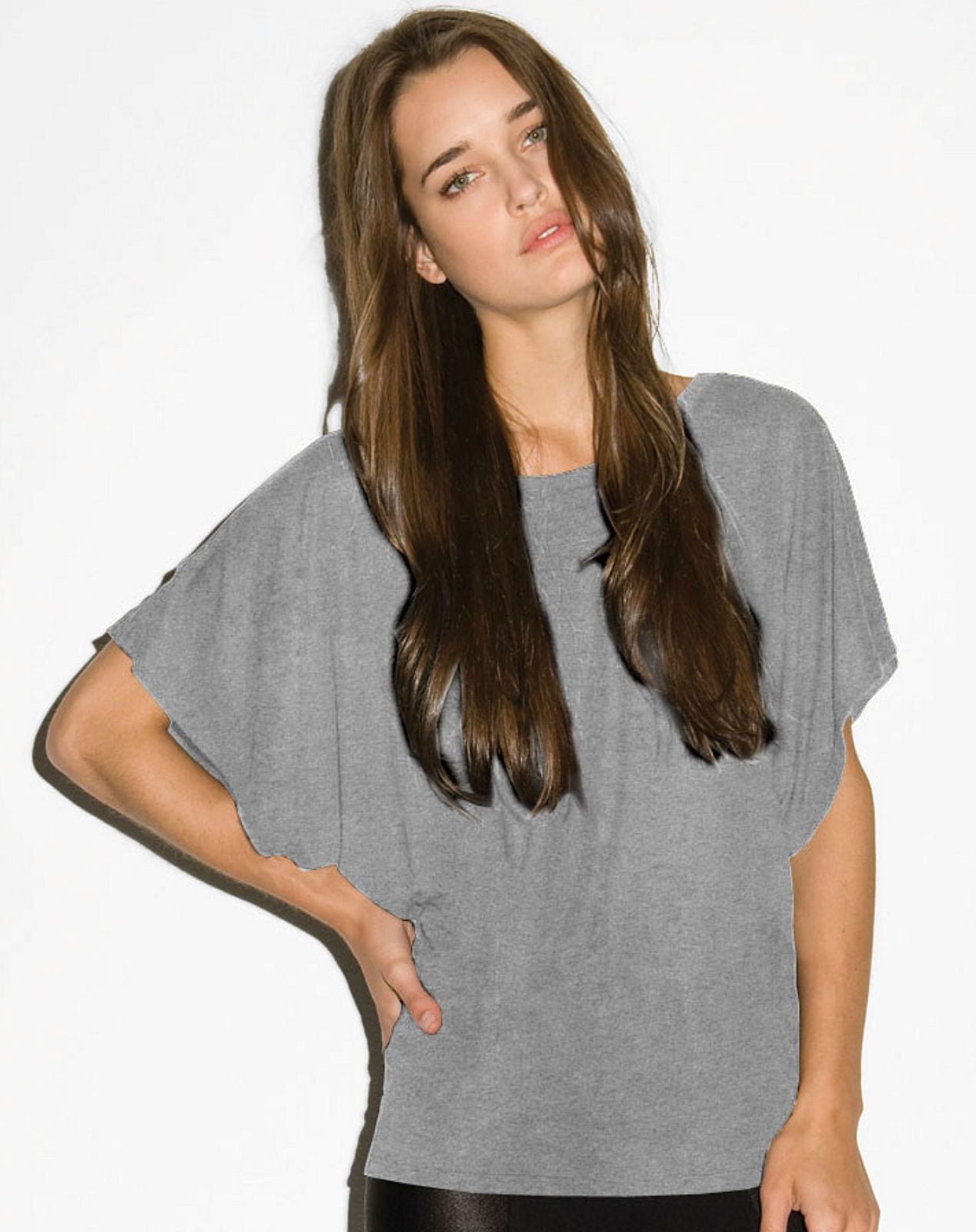 Be Stage Full Size Printed Dolman Flowy Top